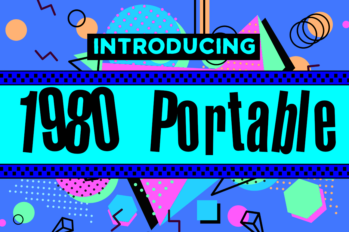 1980 Portable: The Retro Font for Bold Small Business Branding