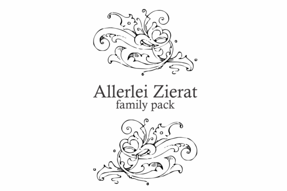 Allerlei Zierat Family: A Decorative Typeface for Digital Branding