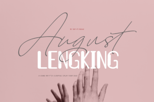 August Duo: Elegant Script Handwritten Fonts for Crafters