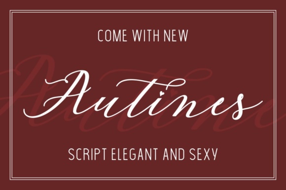 Autines Font: Elevate Your Brand With Modern Feminine Script