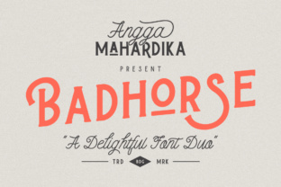 Badhorse Display Font for Elegant Labels and Signage