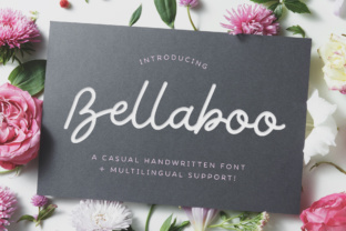 Bellaboo Handwritten Signature Script Font for Editorial Design