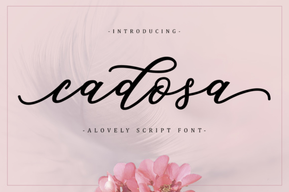 Cadosa Font for Elegant Brand Identity and Packaging Design