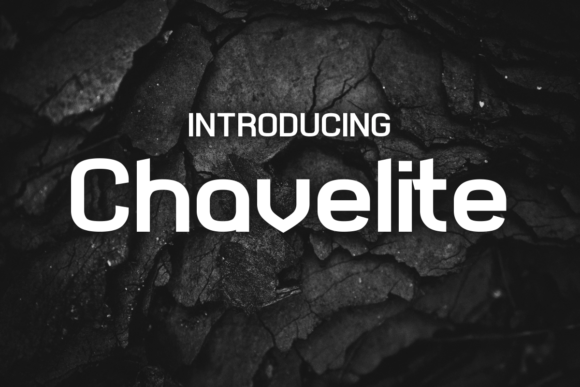 Chavelite: A Modern Display Font for Handmade Brands