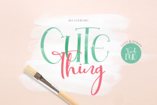 Cute Thing Duo: The Perfect Script Handwritten Fonts for Campaign Visuals