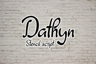 Dathyn: The Unique Stencil Script Font for Handmade Brands