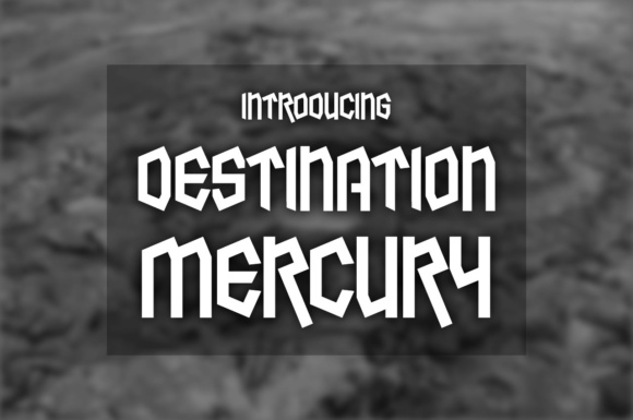 Destination Mercury Display Font for Unique Brand Logos