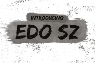 Edo SZ: The Painterly Display Font for Alternative Brand Campaigns