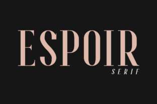 Espoir Modern Serif Typeface for Digital Branding