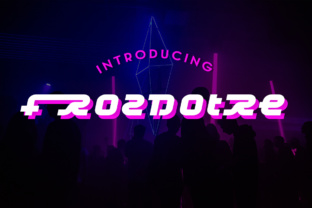 Frozdotre: A Wide 1990s Display Typeface for Editorial Design