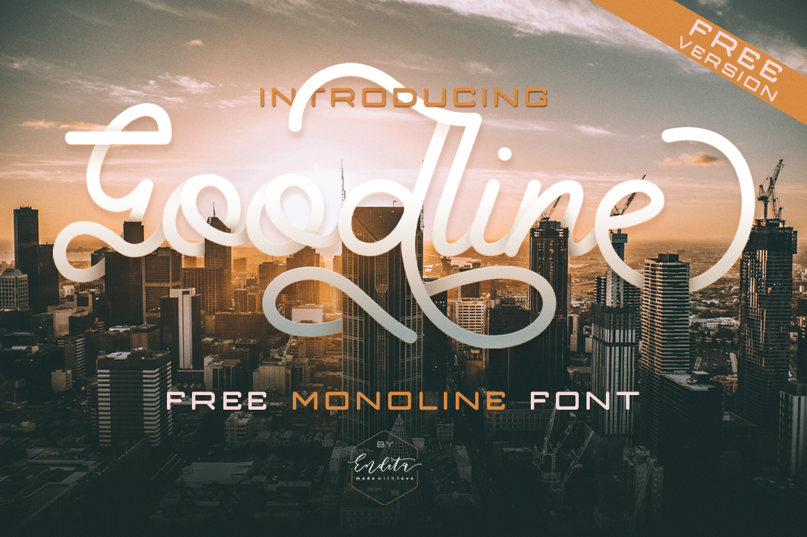 Goodline Font: A Modern Monoline Typeface for Editorial Design