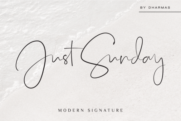 Just Sunday: A Modern Script Font for Feminine Brand Campaigns