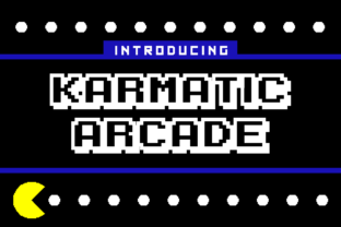 Karmatic Arcade: The 8-Bit Display Font for Retro Branding