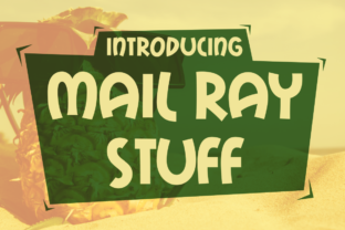 Mail Ray Stuff: A Playful Display Typeface for Modern Web Design