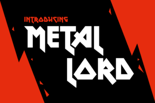 Metal Lord Typeface: Heavy Metal Font for Rock N Roll Branding