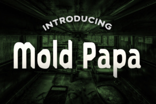 Mold Papa: A Grungy Sans Serif Display Font for Worn Digital Brands
