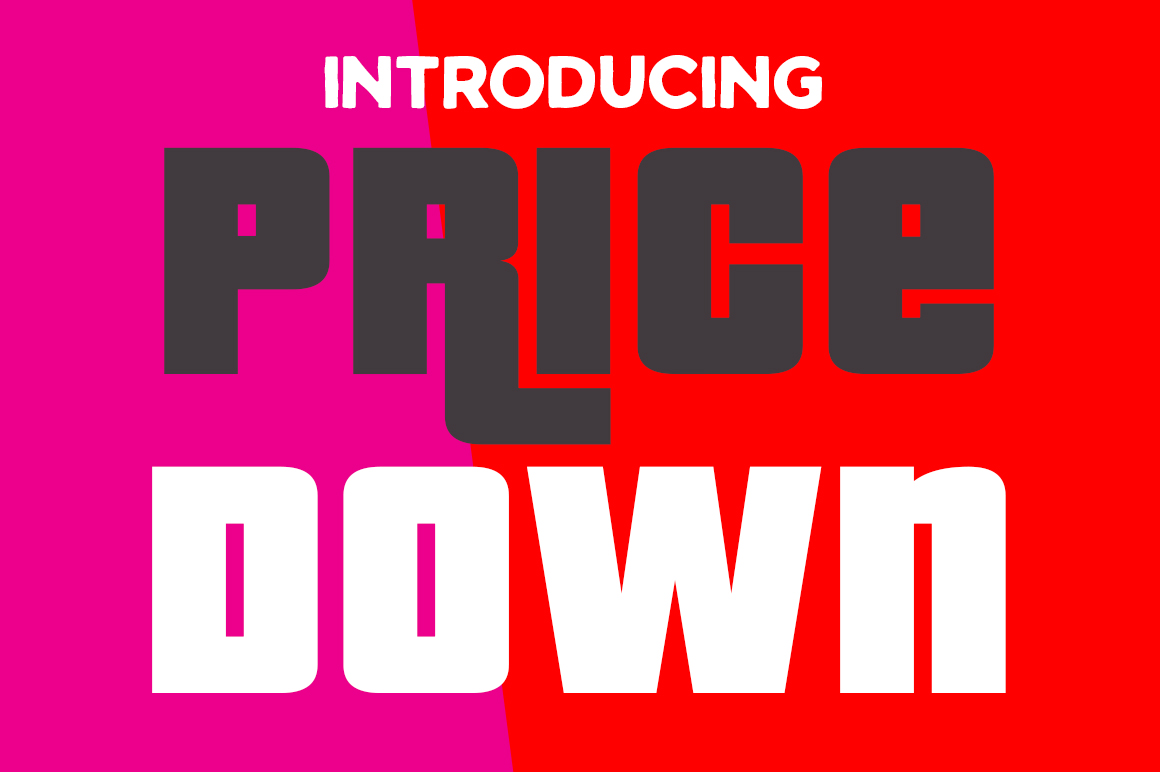 Pricedown: A Funky Display Font for Bold Brand Identity