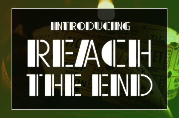 Reach the End Typeface: Elevate Your Brand With Classic Cinema Style