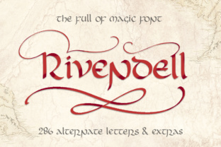 Rivendell: A Vintage Blackletter Typeface for Handmade Brands