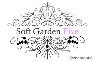 Soft Garden Five: A Decorative Font for Editorial Ornaments