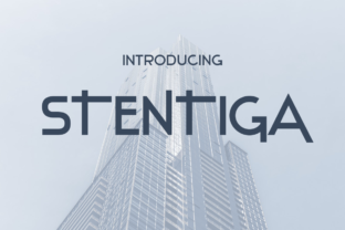 Stentiga Typeface: A Modern Display Font for Handmade Brands
