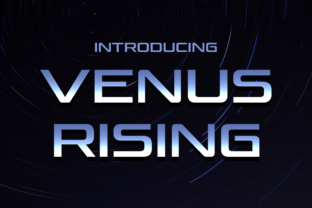 Venus Rising Typeface: Modern Display Font for Web Design